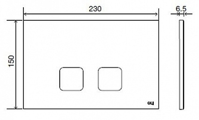 Клавиша смыва механическая PLAIN, OLI 70826