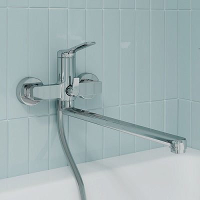 Смеситель для ванны с длинным изливом Iddis Parker PARSB02i10WA