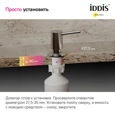 Дозатор Iddis Kitchen Line SDISB00i59