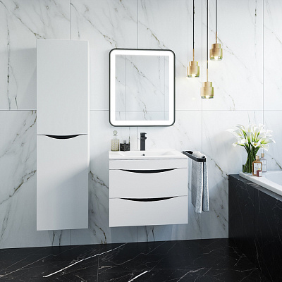 Тумба подвесная Iddis Cloud CLO80W0i95 80 см, белая. Подходит умывальник: 0138000i28