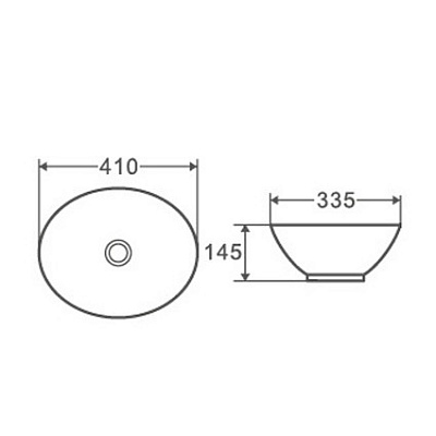 Раковина накладная D&K Matrix DT1390716