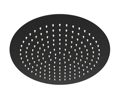 Верхняя душевая насадка 30см WasserKraft NEW A160 круглая черная