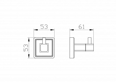 Крючок для ванной Wonzon & Woghand roma, бронза ww-7215