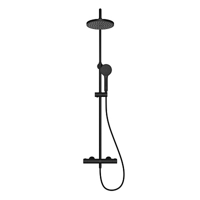Душевая система VitrA Joy A4729836EXP с термостатическим смесителем и ручным душем матовая черная
