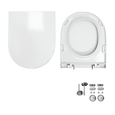 Унитаз-компакт Sanita Luxe Art дюропласт, микролифт WC.CC/Art/2-DM/WHT.G/S1