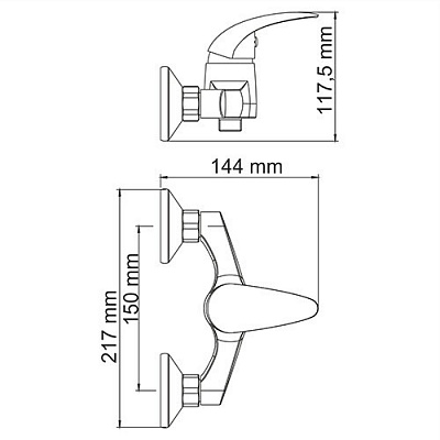 Смеситель для душа WasserKRAFT Isen 2602