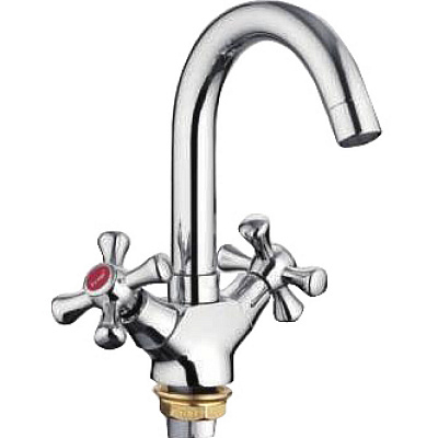 Смеситель для раковины хром гайка Frap F13732-B