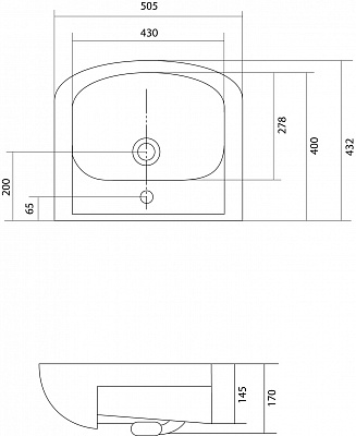 Тумба с раковиной Акватон Роко 50 1A106801RO010