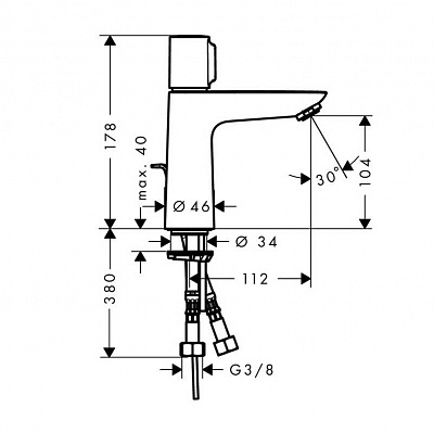 Hansgrohe Talis Select E110 см-ль д/раковины 71750000