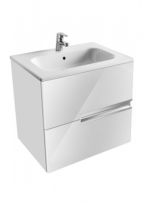 Тумба с раковиной Roca Victoria Nord Ice Edition 60 2 ящика ZRU9302730