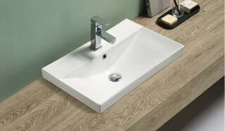 Раковина керамическая Velvex 80см модель 9696-80