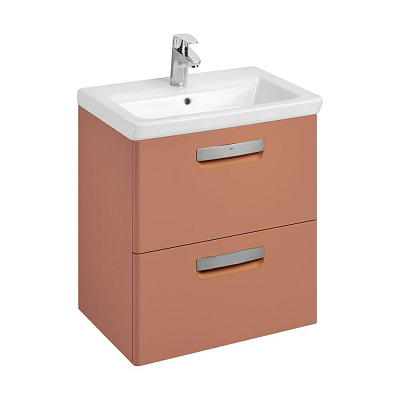 Тумба с раковиной Roca The Gap Original 60 2 ящика, ZRU9307837, терракота