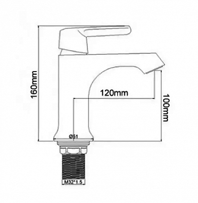 Смеситель для раковины Frap F1031