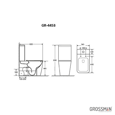 Унитаз напольный Grossman Style GR-4453S