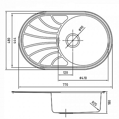 Мойка из нержавеющей стали Iddis Suno S SUN77SDi77