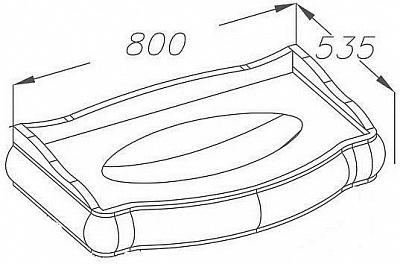 Раковина OPADIRIS Лоренцо 800 бел.