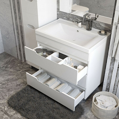 Тумба напольная MIRSANT Soho Quadro 70 (раковина Deep-70) (рак.264512 в комплект не входит)