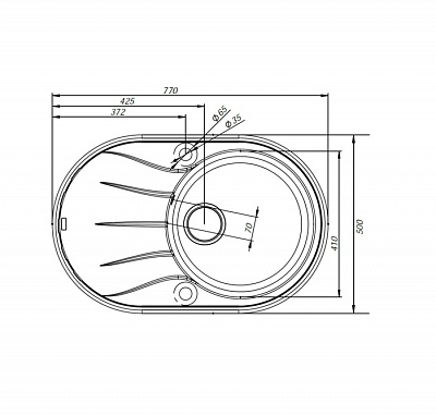 Гранитная мойка Iddis Kitchen G K18C771i87