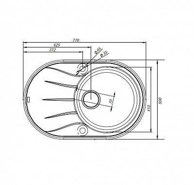 Мойка гранитная Iddis Kitchen G K14S771i87