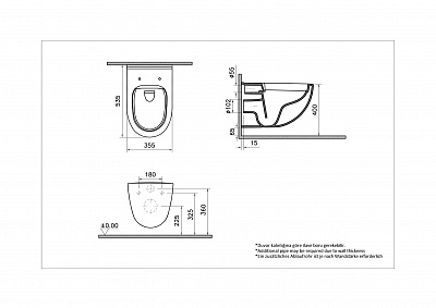 Комплект инсталляции с унитазом Vitra S40 9860B003-7200