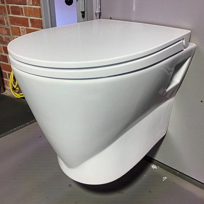 Комплект инсталляции с унитазом ПЭК Santek Скай + сиденье мягкое закрывание+ панель слива белая 1WH501869