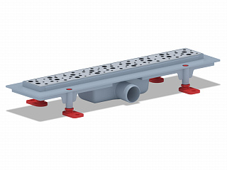 Душевой трап АНИ пласт решётка БРИЗ 450х62 сухой затвор TLQ1345M