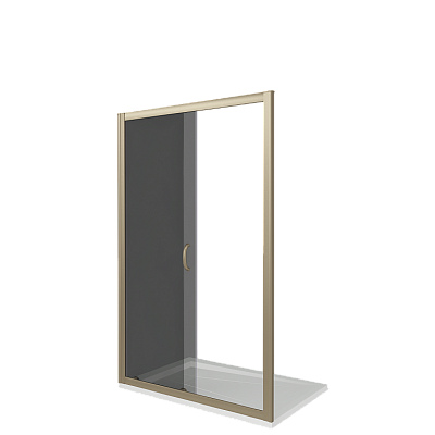 Душевое ограждение Good Door Jazze WTW-130-B-BR