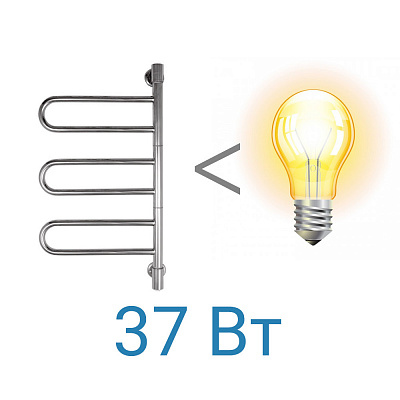 Полотенцесушитель электрический Energy U chrome G3K EETR0UG3K0000000000