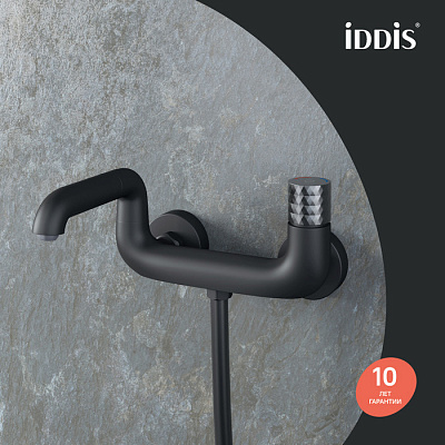 Смеситель для ванны Iddis Twist TWIBLBTi02WA