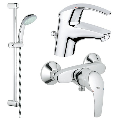 Комплект 3в1 для душа GROHE EUROSMART II 117922