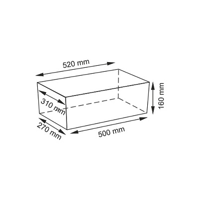 Плетеная корзина WasserKRAFT Exter WB-160-L