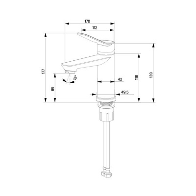Смеситель для умывальника Milardo Enjoy ENJSB00M01