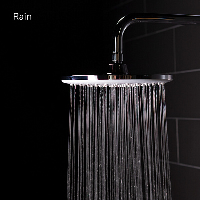 Комплект: Душевой гарнитур с верхней лейкой Iddis Ray RAYSW3Fi76 + Смеситель для умывальника Iddis Ray RAYSB00i01