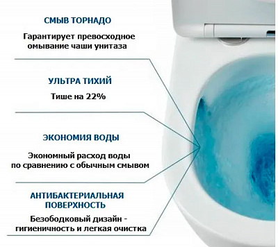 Унитаз напольный Cerutti PIERA Tornado с бачком Cerutti spa, CT10560