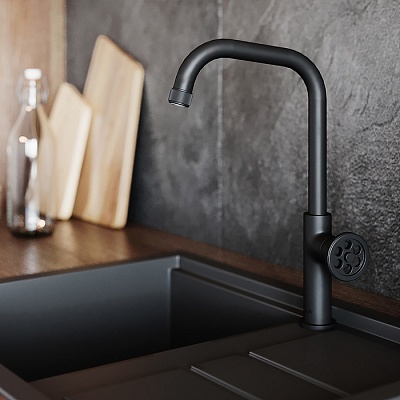 Смеситель для кухни IDDIS Grange GRABL00i05, черный