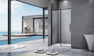 Душевое ограждение Good Door IDEA WTW-1100-C-B