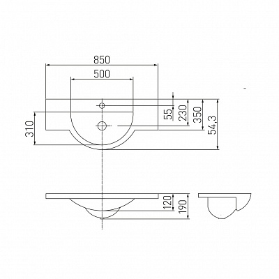 Раковина Акватон Лацио 110 белая 1A701931LC010