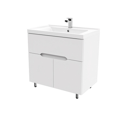 Тумба напольная MIRSANT Soho Quadro Light 80 (под раковину Deep код 262520) УТ000073636