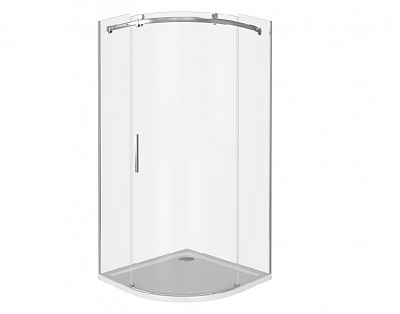 Душевое ограждение 100х100 BAS Galaxy R-100-C-B, ГЛ00017, четверть круга