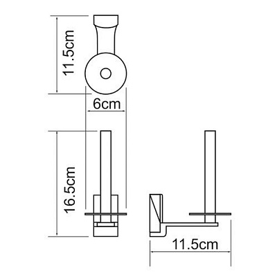 Держатель для туалетной бумаги WasserKRAFT Exter K-5297 бронза латунь