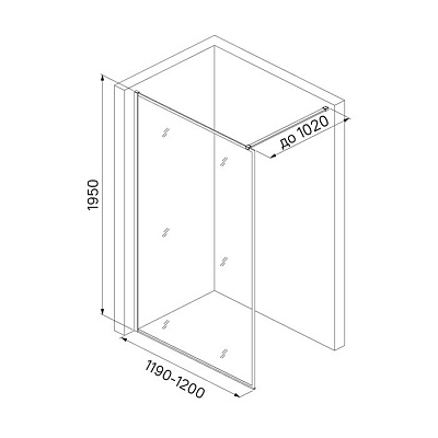 Душевая перегородка Walk-in Iddis Slide SLI8WS2i23