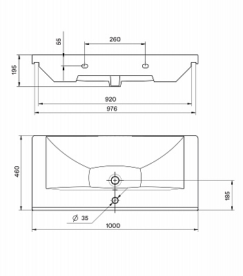 Раковина Santek Миранда 100 1WH302249