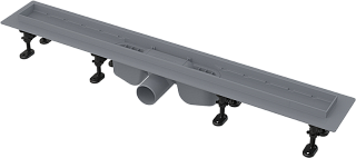 Водоотводящий желоб с порогами для перфорированной решетки AlcaPlast APZ12-1050M