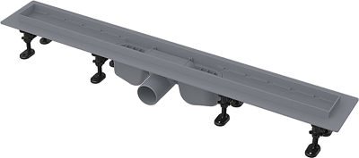 Водоотводящий желоб с порогами для перфорированной решетки AlcaPlast APZ12-1050M