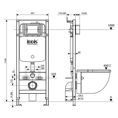 Инталляция для унитаза Iddis Profix PRO0000i32