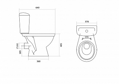 Унитаз-компакт Santek Паллада(сиденье полипропилен) 1WH302371