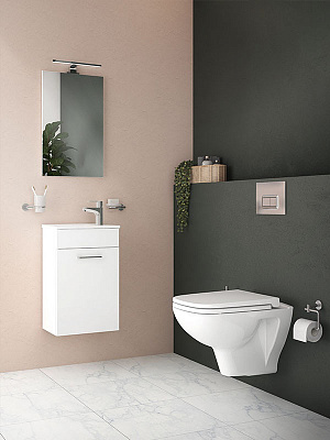 Подвесной безободковый унитаз Vitra S20, антибактериальная глазурь, 7508B003-0075