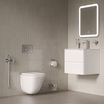 Унитаз подвесной безободковый c системой смыва Торнадо Iddis Torr QTOQFDSEi25