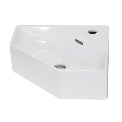Раковина накладная угловая Sanita Luxe "Line" LIN35SLWB01
