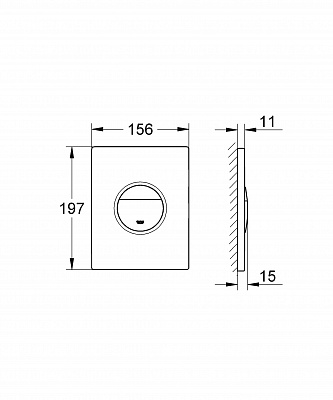 Клавиша смыва Grohe Nova Cosmo 38847KI0